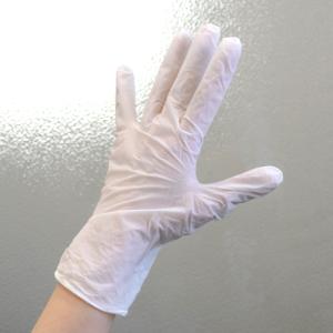 ニトリル手袋 ホワイト 1双入(2枚入) パウ...の詳細画像1