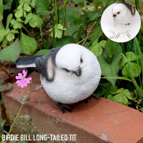 バーディビル シマエナガ 鳥 インテリア 置き物 LONG-TAILED TIT 文具 マグネット