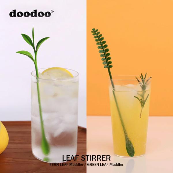 LEAF STIRRER doodoo マドラー 植物標本 magnet DO001