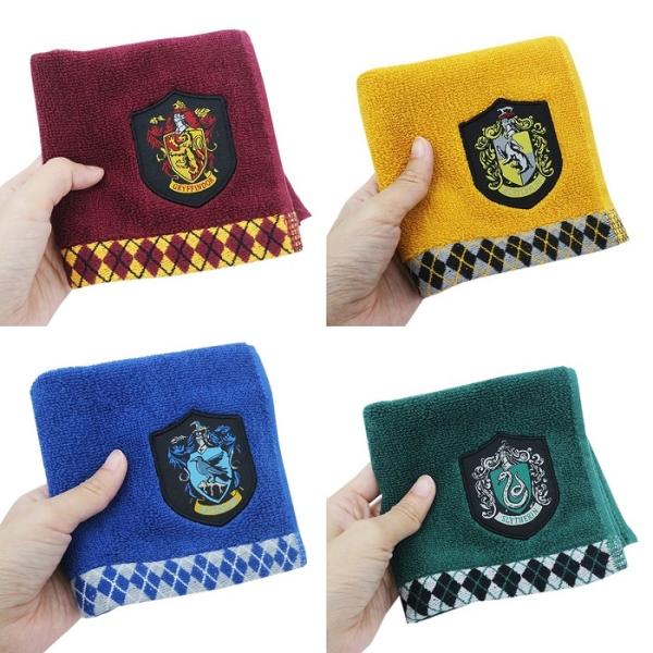 ミニタオル　ハリー・ポッター　グリフィンドール／ハッフルパフ／レイブンクロー／スリザリン　抗菌防臭加...