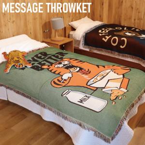 メッセージスローケット ブランケット スローケット インテリア MESSAGE THROWKET POST GENERAL