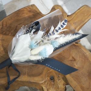 リボンスワッグ フラワーアレンジ ドライフラワ...の詳細画像2