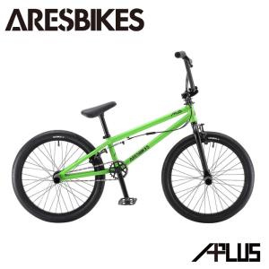 2022年モデル BMX ARESBIKES アーレスバイク APLUS アプラス フラットランド 20インチ 　黄緑　緑　グリーン【完全組立】｜firstcalm-bmx