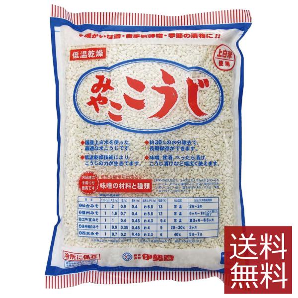 伊勢惣　みやここうじ(バラタイプ）1kg (乾燥米麹)　送料無料　業務用