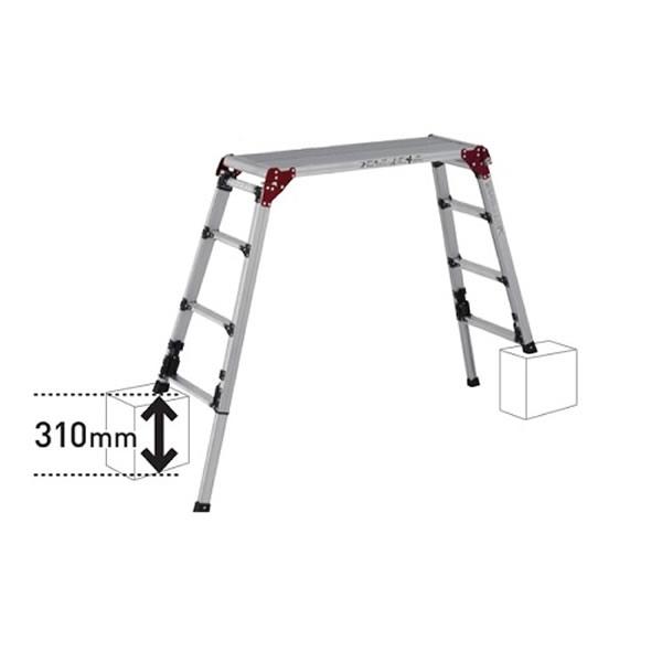 ALINCO(アルインコ)　PXTA909　上部操作式伸縮脚付足場台　[法人・事業所限定]