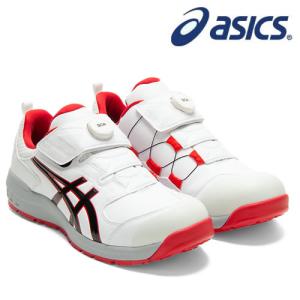 アシックス(asics) 安全靴 ウィンジョブ CP307 Boa　1273A028-100 カラー:ホワイト×クラシックレッド 【在庫有り】｜firstfactory