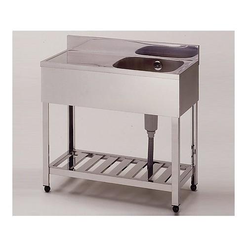 アズワン KPM1-900R 流し台(1槽水切りシンク・右水槽) [法人限定]