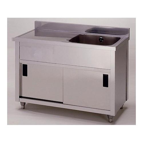 アズワン(AS ONE) 流し台(水切りキャビネットシンク・右水槽) APM1-900H-R 1台[...