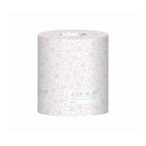 エリエール(大王製紙) エリエール トイレットティシュー ダブル30m個包装 1ケース(80ロール入...