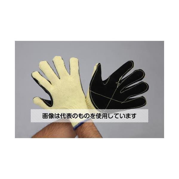 エスコ  [M] 手袋(ケブラー/革張り) EA354E-72 入数：1双