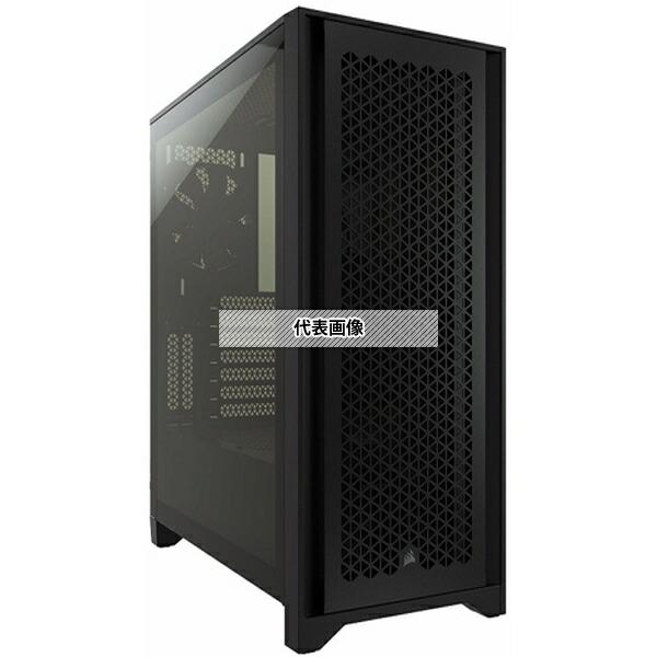 アズワン ATX対応ミドルタワーPCケース ブラック 4000D airflow TG BLK (C...