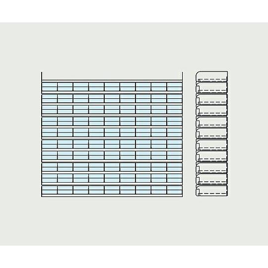 アズワン(AS ONE) MDS調剤台[棚板セット] 10段錠剤棚セット(W900mm用) S792...