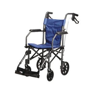 アズワン(AS ONE) ハンディーライトプラス(折畳み式介助車椅子) ブルー 1個