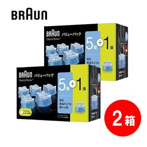 BRAUN(ブラウン)　クリーン&amp;amp;amp;amp;リニューシステム専用洗浄液カートリッジ 5個+1個 CCR5CR　2箱【在庫有り】｜firstfactory