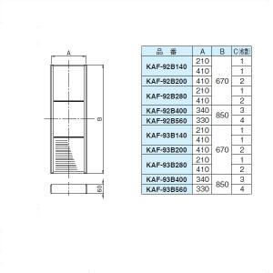 DAIKIN(ダイキン) 純正別売品  高性能フィルタ：比色法65％ KAF-92B400 オーケー器材｜firstfactory