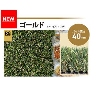 取扱終了　グリーンフィールド　リアリ−タ−フヨーロピアンロングゴールド　パイル40mm　1ｍ×10ｍ　 RET-40FR-1-10ERPG｜firstfactory