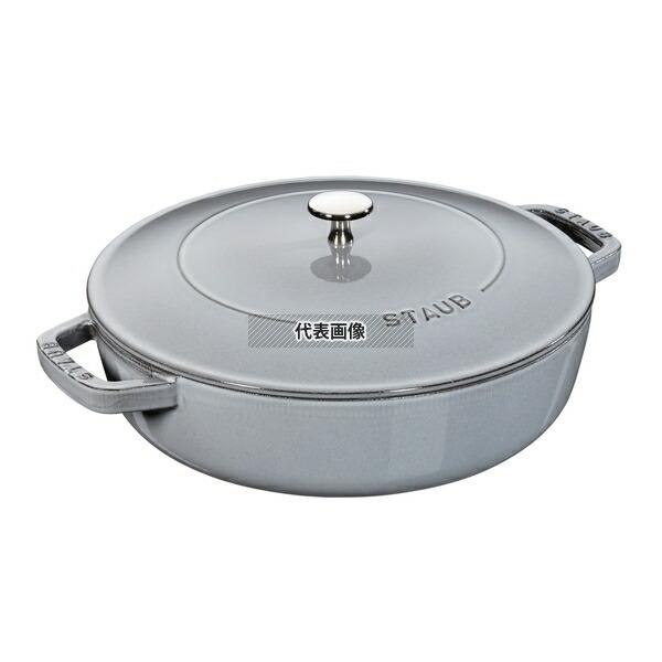 STAUB(ストウブ) ブレイザーソテーパン 28cm グレー 40511-470 3.7L 底径:...