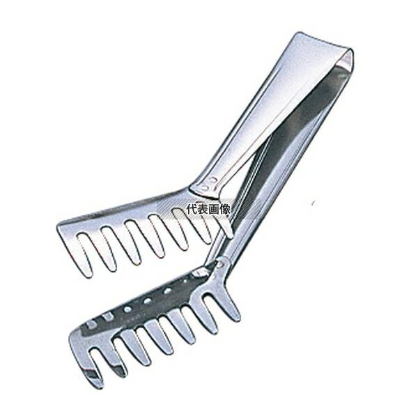 18-0(ステンレス) T スパゲティトング 全長192mm トング  No.0705910