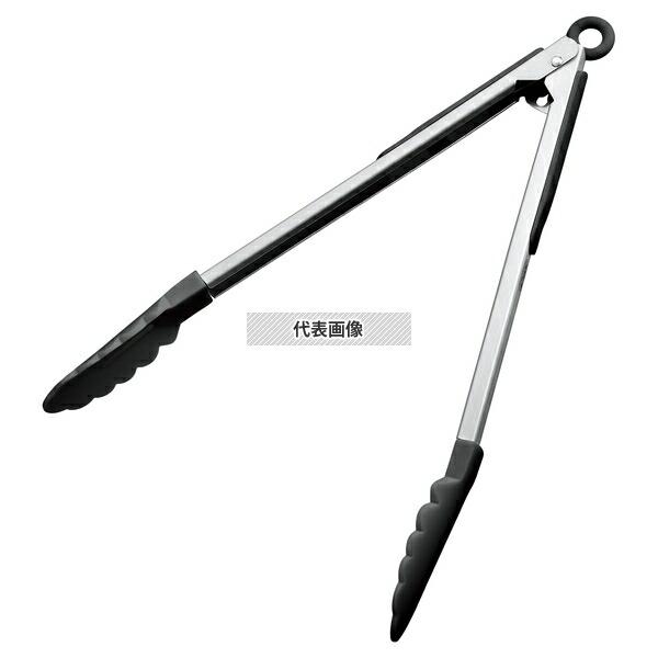 ジーエスホームプロダクツジャパン ナイロン 万能トング ロック付 9インチ 黒 KB-KE0118/...