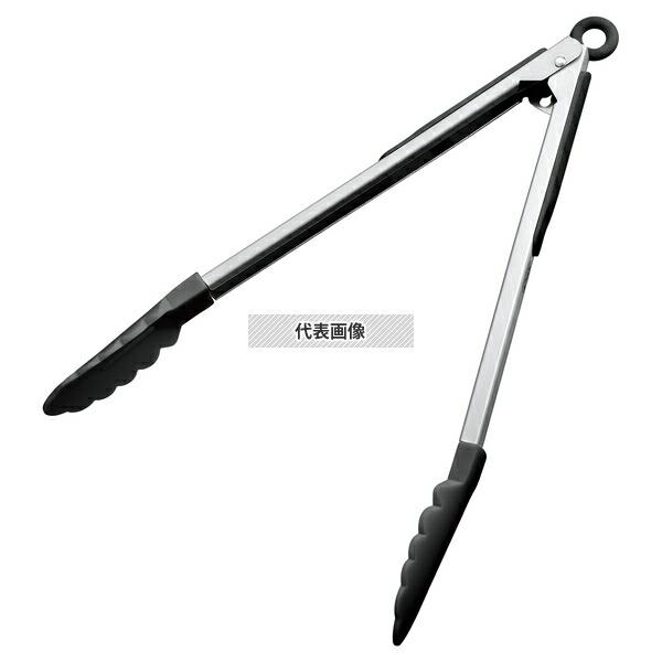 ジーエスホームプロダクツジャパン ナイロン 万能トング ロック付 12インチ 黒 KB-KE0119...
