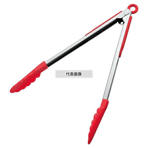ジーエスホームプロダクツジャパン ナイロン 万能トング ロック付 12インチ 赤 KB-KE0119...