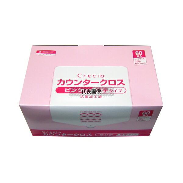 日本製紙クレシア クレシア 抗菌カウンタークロス 厚手 (60枚入) ピンク 65322 600×3...