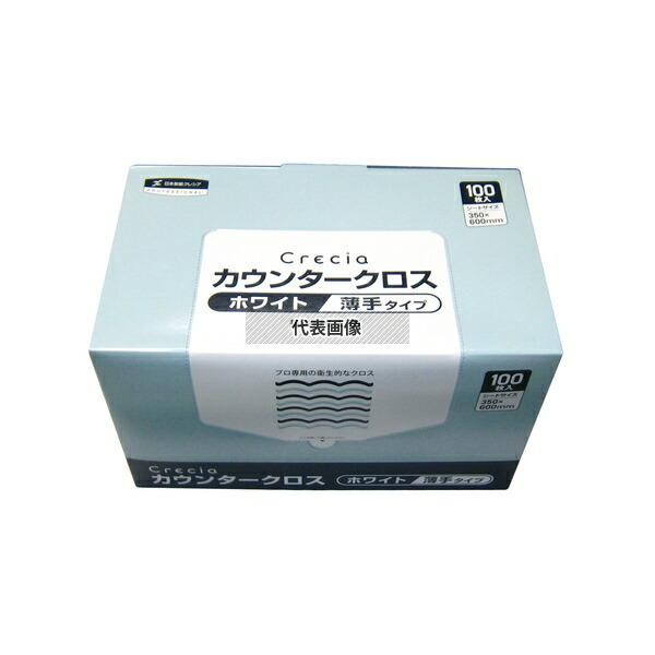 日本製紙クレシア クレシア 抗菌カウンタークロス 薄手 (100枚入) ホワイト 65402 600...