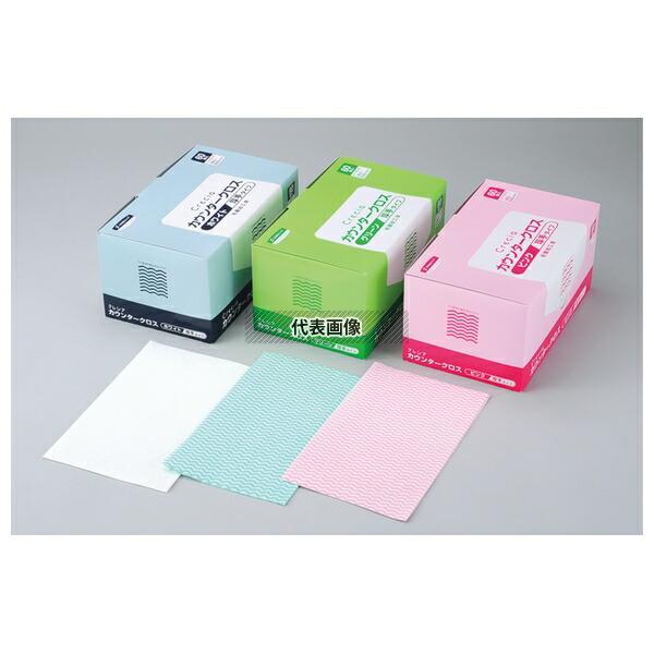日本製紙クレシア クレシア 抗菌カウンタークロス 薄手 (100枚入) グリーン 65412 600...