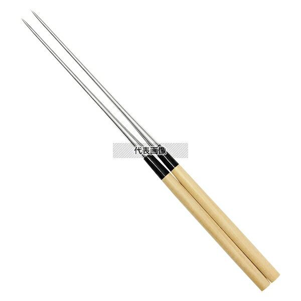 金口製作所 本焼ステンレス 朴柄盛箸 135mm No.21013 全長275 盛箸  No.092...