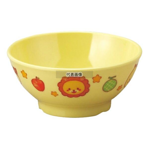 アヅミ産業 メラミン子供食器 みんなともだち。飯碗 YMB-1 イエロー YMB-1MTP φ111...