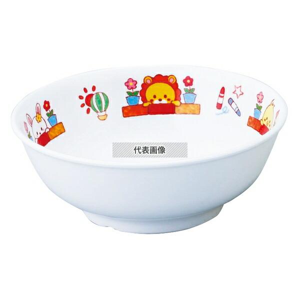 アヅミ産業 メラミン子供食器 みんなともだち。丼 YMD-1 アイボリー YMD-1MTIV φ15...