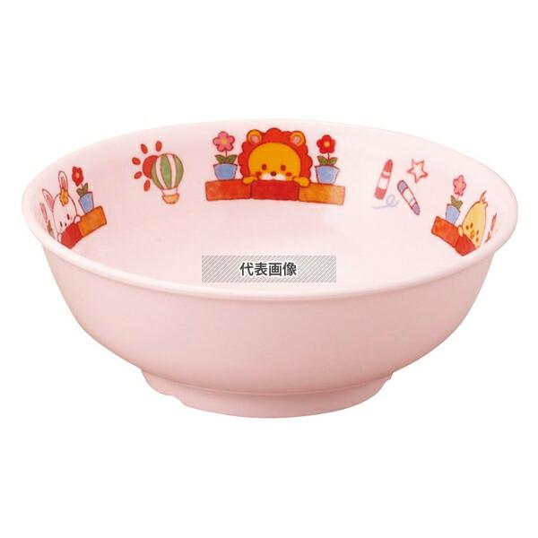 アヅミ産業 メラミン子供食器 みんなともだち。丼 YMD-1 ピンク YMD-1MTY φ158×5...