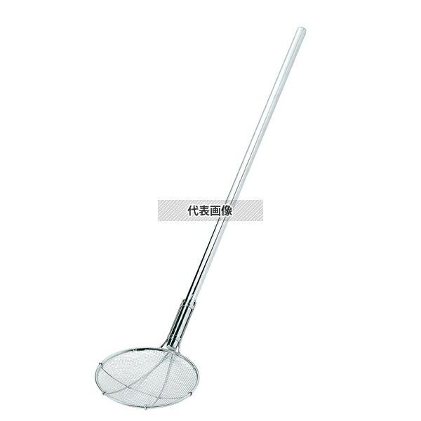 ThreeSnow(新越) 18-8(ステンレス)パイプ柄 丸型 給食用すくい網 24cm 2.5メ...