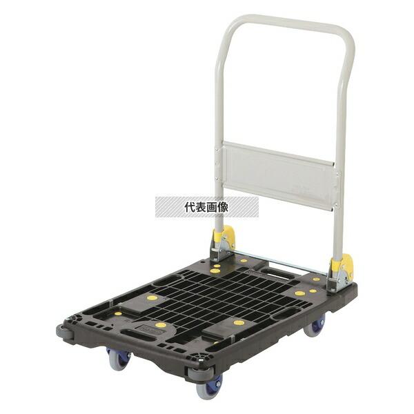 金沢車輛 中型静音樹脂台車 (ハンドル折畳式) NP-201GS 高さ:900  カート/台車 No...