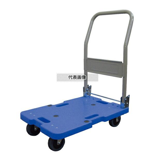 サイレントマスター サイレントマスター 静音台車 LSK-201 (ハンドル折り畳み式) ブルー 6...