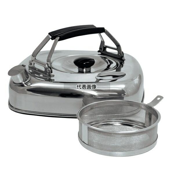 18-0(ステンレス) キューブケトル KS-2625 1.6L 227×227 ケトル  No.3...