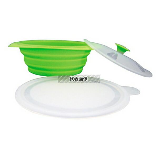 シリコン折り畳みキャセロール グリーン 1.5L 260×215×H125 キャセロール  No.4...