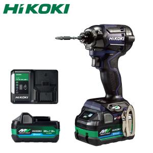 HIKOKI(日立工機)36Vコードレスインパクトドライバ WH36DC(2XPDSZ) ディープオーシャンブルー(D)バッテリー計2コ付【在庫有り】｜firstfactory