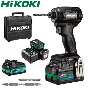 HiKOKI(日立工機)　36Vコードレスインパクトドライバー　WH36DD(2XHBSZ)　電池計2個付　ストロングブラック 5780-4621｜firstfactory