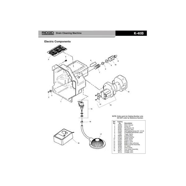 RIDGID(リジッド) 71997 トグルスイッチ F/K-40 ×1個[個人宅配送不可]