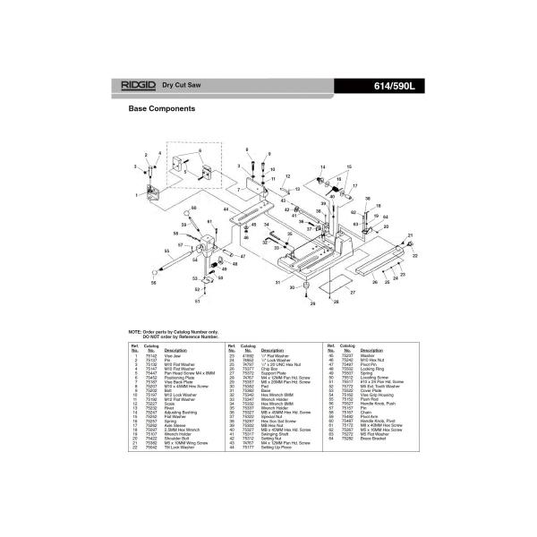 RIDGID(リジッド) 75382 スクリュー M6X10M- ネジ切り機ダイヘッド用 ×1本[個...