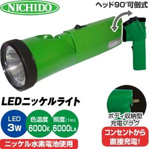 日動工業 充電式LEDプラグインライト PIL-3W-100V 6000k(昼光色
