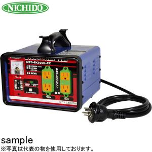 日動工業 降圧専用トランス 屋内型 NTB-EK300D-CC （200V⇒100V/115V） ＜連続定格＞漏電遮断機付