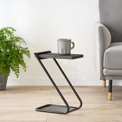 COLLEND アイアンレッグサイドテーブルLow ダークブラウン ILST-L-DB