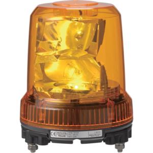 パトライト(PATLITE) 強耐振型 大型LED回転灯 AC100〜240V 黄色　RLR-M2-Y｜firstfactory