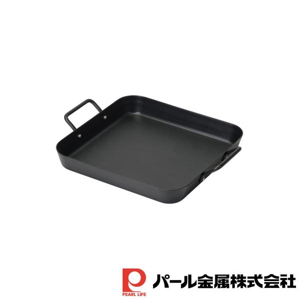 パール金属 韓味家 鉄製IH対応チヂミパン25×25cm