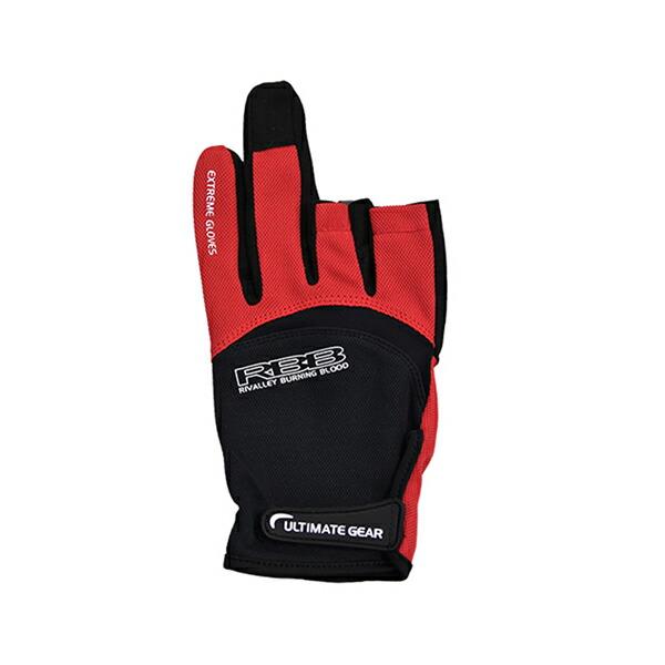 RBB エクストリュームグローブ3C  8815 コンビ/レッド M UVカット ストレッチ コード...