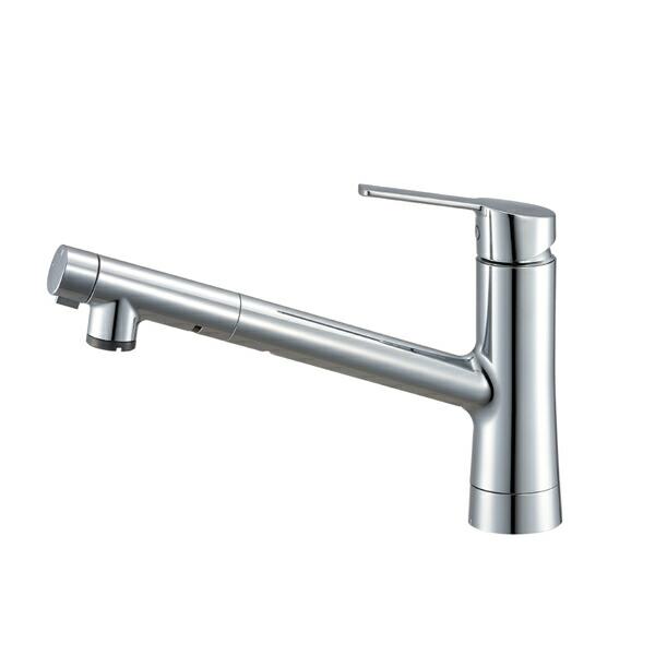 三栄水栓(SANEI)  シングルワンホールスプレー混合栓 寒冷地用 K87122ETJK