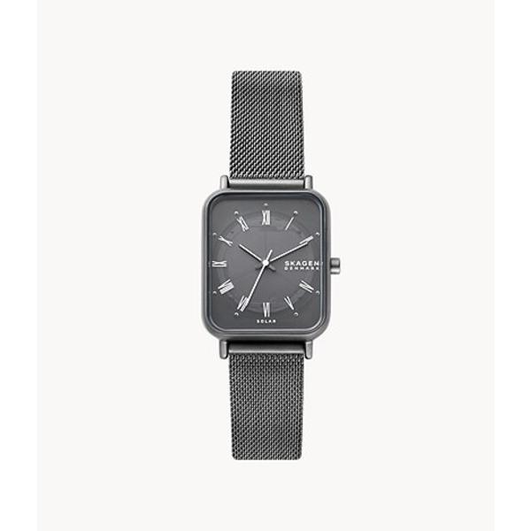 スカーゲン(SKAGEN) RYLE ソーラー チャコール ステンレススチール メッシュウォッチ S...