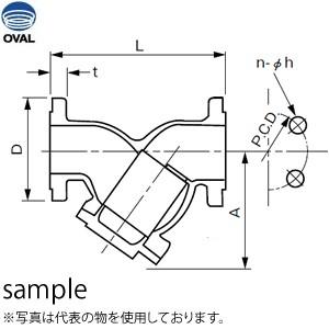 オーバル　SS5378A　フローペット-5G　専用ストレーナ　呼び径：25A